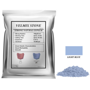 Yeso Velmix® Stone Tipo IV Color Celeste